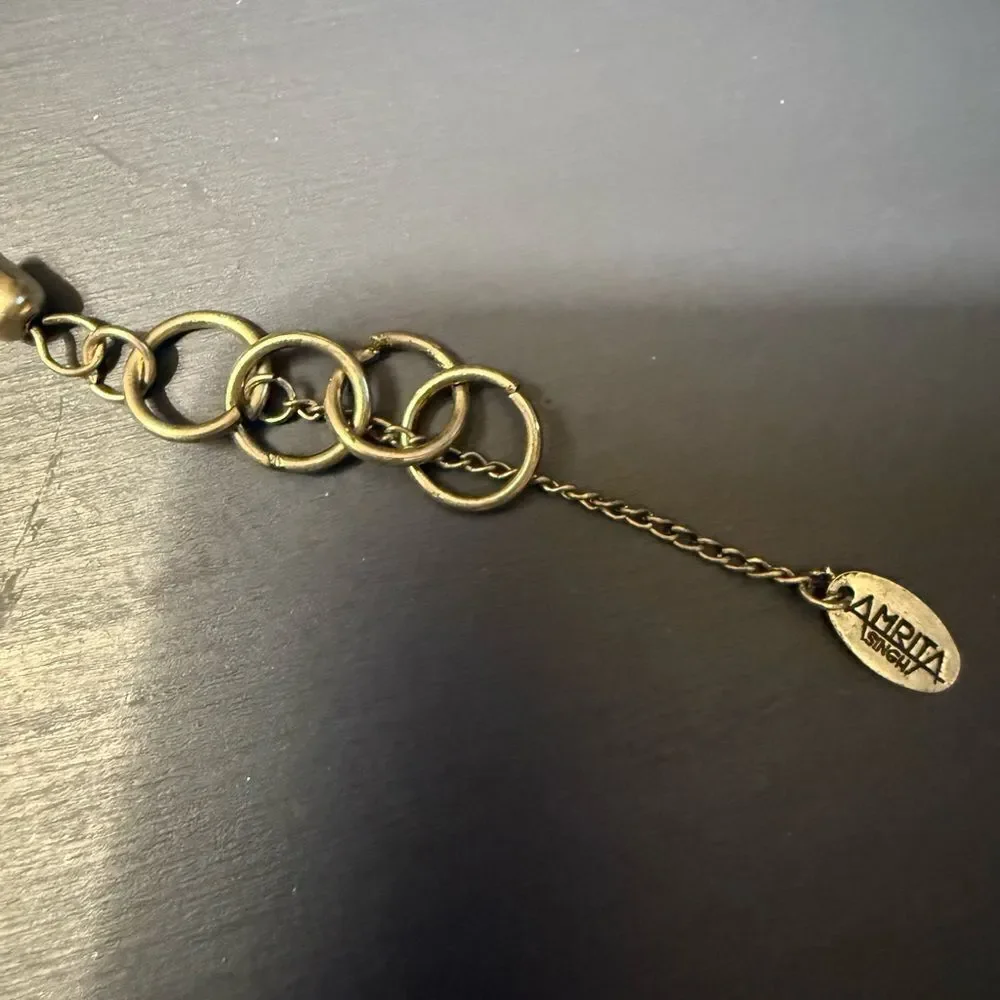 Amrita Singh Metallic Black Necklace